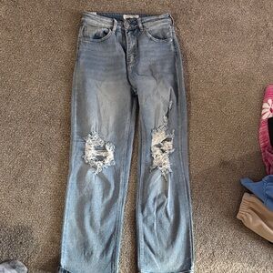 Almost Famous Light Blue Straight Leg Jeans